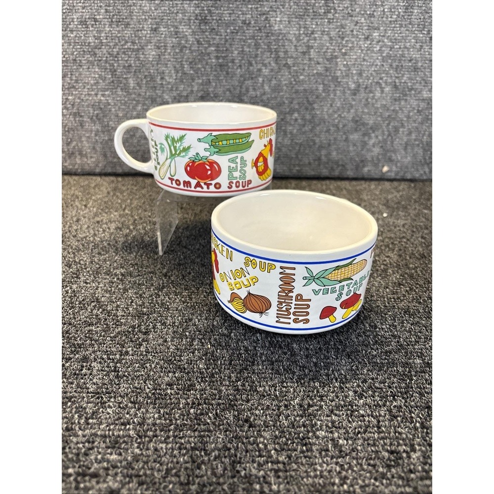 2~Vtg~Cisco Torrance China~Vegetable Soup Bowl w/ Handled Mug